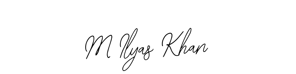 Also You can easily find your signature by using the search form. We will create M Ilyas Khan name handwritten signature images for you free of cost using Bearetta-2O07w sign style. M Ilyas Khan signature style 12 images and pictures png