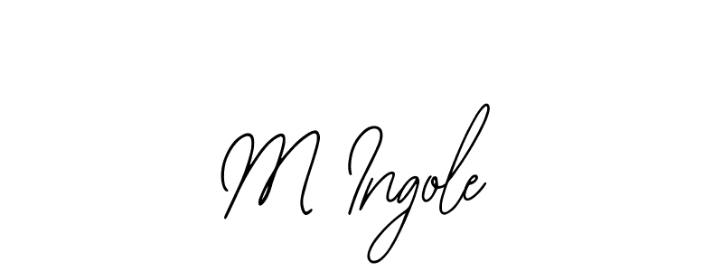 M Ingole stylish signature style. Best Handwritten Sign (Bearetta-2O07w) for my name. Handwritten Signature Collection Ideas for my name M Ingole. M Ingole signature style 12 images and pictures png