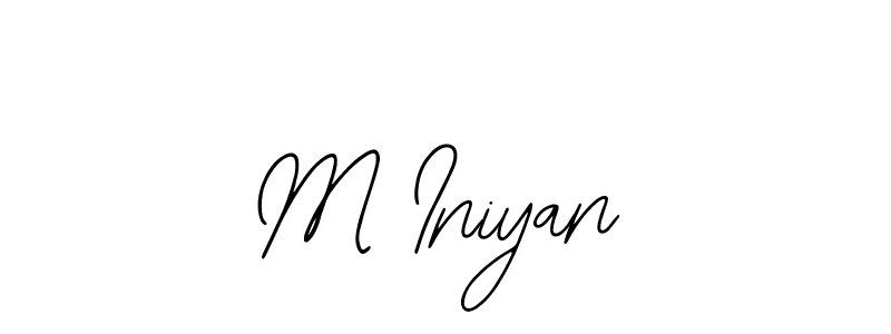 Make a beautiful signature design for name M Iniyan. Use this online signature maker to create a handwritten signature for free. M Iniyan signature style 12 images and pictures png