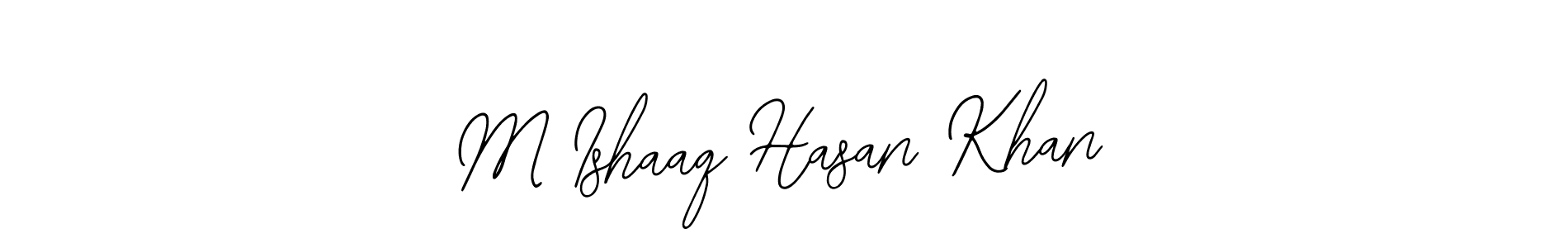 Once you've used our free online signature maker to create your best signature Bearetta-2O07w style, it's time to enjoy all of the benefits that M Ishaaq Hasan Khan name signing documents. M Ishaaq Hasan Khan signature style 12 images and pictures png