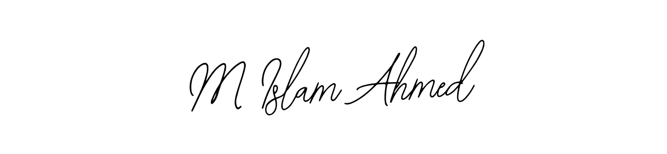 Create a beautiful signature design for name M Islam Ahmed. With this signature (Bearetta-2O07w) fonts, you can make a handwritten signature for free. M Islam Ahmed signature style 12 images and pictures png