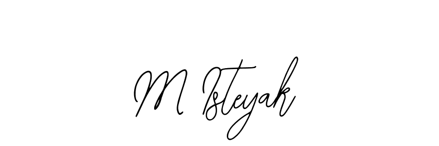 Make a beautiful signature design for name M Isteyak. With this signature (Bearetta-2O07w) style, you can create a handwritten signature for free. M Isteyak signature style 12 images and pictures png