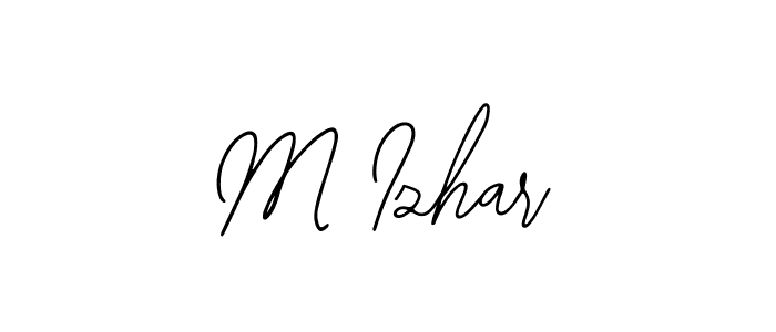 How to Draw M Izhar signature style? Bearetta-2O07w is a latest design signature styles for name M Izhar. M Izhar signature style 12 images and pictures png