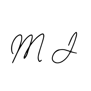Design your own signature with our free online signature maker. With this signature software, you can create a handwritten (Bearetta-2O07w) signature for name M J. M J signature style 12 images and pictures png