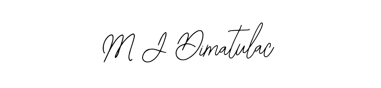 M J Dimatulac stylish signature style. Best Handwritten Sign (Bearetta-2O07w) for my name. Handwritten Signature Collection Ideas for my name M J Dimatulac. M J Dimatulac signature style 12 images and pictures png