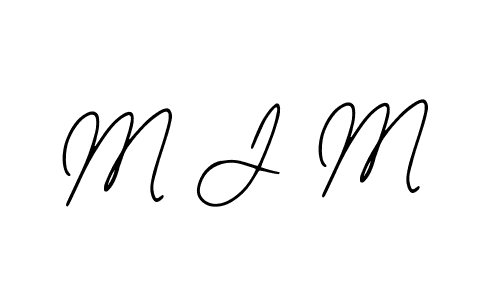 How to make M J M name signature. Use Bearetta-2O07w style for creating short signs online. This is the latest handwritten sign. M J M signature style 12 images and pictures png