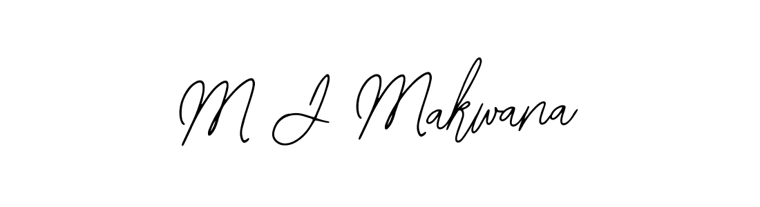 Make a beautiful signature design for name M J Makwana. With this signature (Bearetta-2O07w) style, you can create a handwritten signature for free. M J Makwana signature style 12 images and pictures png