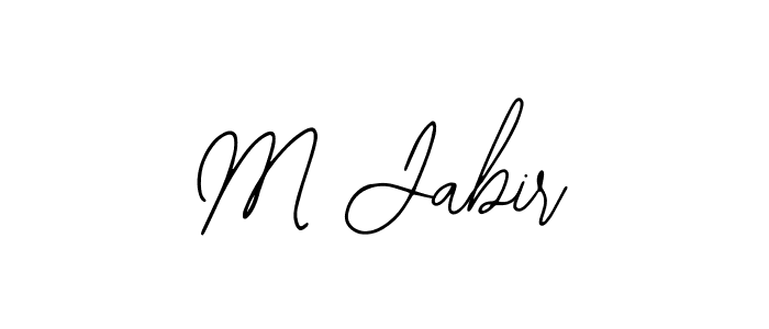 Bearetta-2O07w is a professional signature style that is perfect for those who want to add a touch of class to their signature. It is also a great choice for those who want to make their signature more unique. Get M Jabir name to fancy signature for free. M Jabir signature style 12 images and pictures png