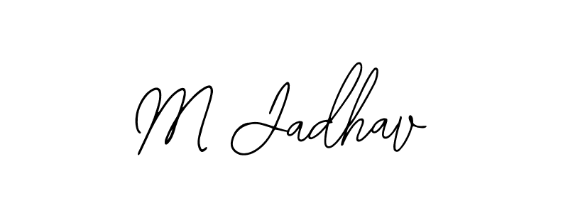 Create a beautiful signature design for name M Jadhav. With this signature (Bearetta-2O07w) fonts, you can make a handwritten signature for free. M Jadhav signature style 12 images and pictures png