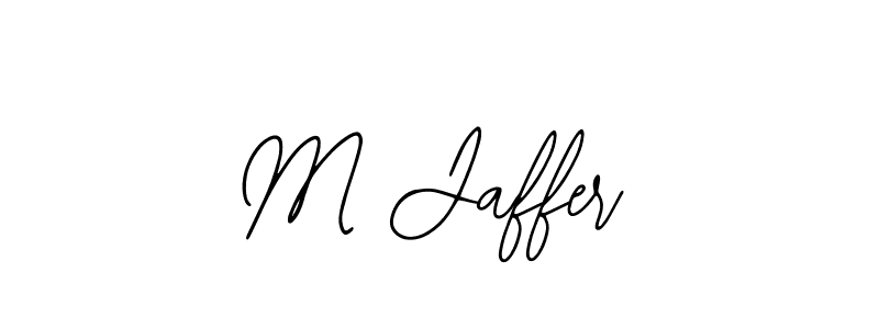 Use a signature maker to create a handwritten signature online. With this signature software, you can design (Bearetta-2O07w) your own signature for name M Jaffer. M Jaffer signature style 12 images and pictures png