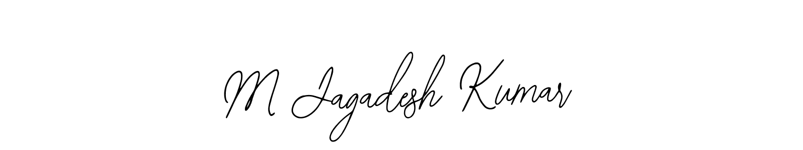 Create a beautiful signature design for name M Jagadesh Kumar. With this signature (Bearetta-2O07w) fonts, you can make a handwritten signature for free. M Jagadesh Kumar signature style 12 images and pictures png
