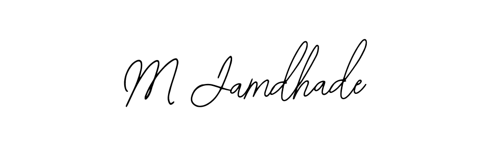 Make a beautiful signature design for name M Jamdhade. Use this online signature maker to create a handwritten signature for free. M Jamdhade signature style 12 images and pictures png