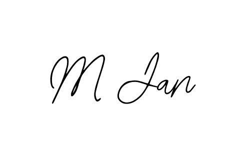 Use a signature maker to create a handwritten signature online. With this signature software, you can design (Bearetta-2O07w) your own signature for name M Jan. M Jan signature style 12 images and pictures png