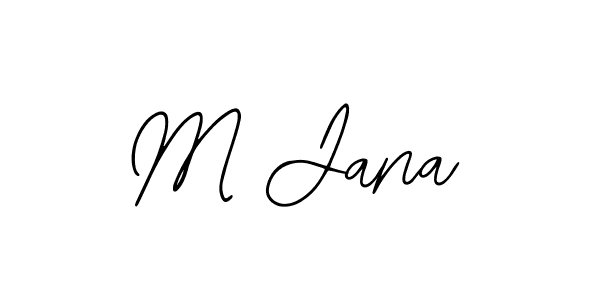 Create a beautiful signature design for name M Jana. With this signature (Bearetta-2O07w) fonts, you can make a handwritten signature for free. M Jana signature style 12 images and pictures png