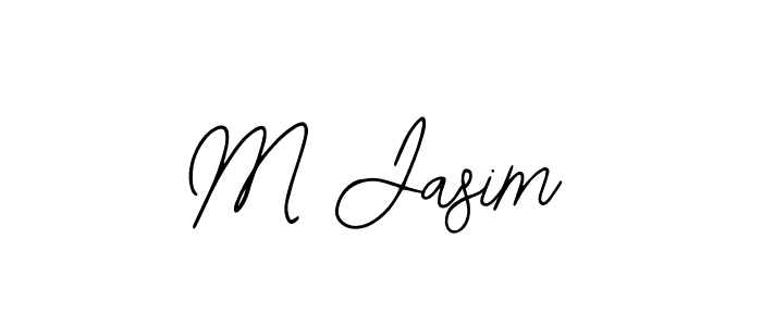 Use a signature maker to create a handwritten signature online. With this signature software, you can design (Bearetta-2O07w) your own signature for name M Jasim. M Jasim signature style 12 images and pictures png