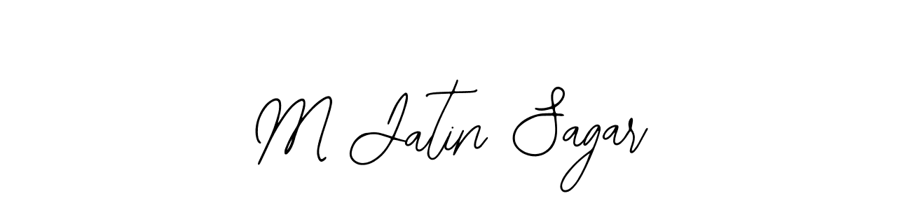 How to make M Jatin Sagar signature? Bearetta-2O07w is a professional autograph style. Create handwritten signature for M Jatin Sagar name. M Jatin Sagar signature style 12 images and pictures png