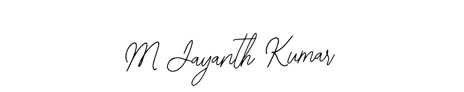 The best way (Bearetta-2O07w) to make a short signature is to pick only two or three words in your name. The name M Jayanth Kumar include a total of six letters. For converting this name. M Jayanth Kumar signature style 12 images and pictures png