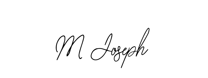 Create a beautiful signature design for name M Joseph. With this signature (Bearetta-2O07w) fonts, you can make a handwritten signature for free. M Joseph signature style 12 images and pictures png