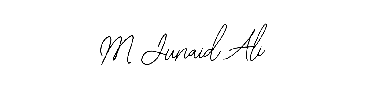 Bearetta-2O07w is a professional signature style that is perfect for those who want to add a touch of class to their signature. It is also a great choice for those who want to make their signature more unique. Get M Junaid Ali name to fancy signature for free. M Junaid Ali signature style 12 images and pictures png