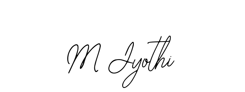 if you are searching for the best signature style for your name M Jyothi. so please give up your signature search. here we have designed multiple signature styles  using Bearetta-2O07w. M Jyothi signature style 12 images and pictures png