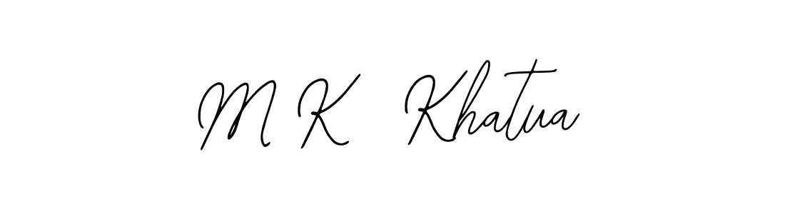 How to make M K  Khatua signature? Bearetta-2O07w is a professional autograph style. Create handwritten signature for M K  Khatua name. M K  Khatua signature style 12 images and pictures png