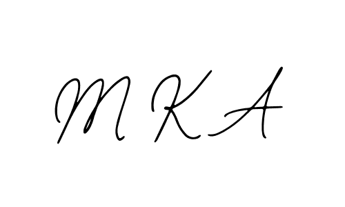 Similarly Bearetta-2O07w is the best handwritten signature design. Signature creator online .You can use it as an online autograph creator for name M K A. M K A signature style 12 images and pictures png