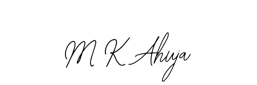 The best way (Bearetta-2O07w) to make a short signature is to pick only two or three words in your name. The name M K Ahuja include a total of six letters. For converting this name. M K Ahuja signature style 12 images and pictures png