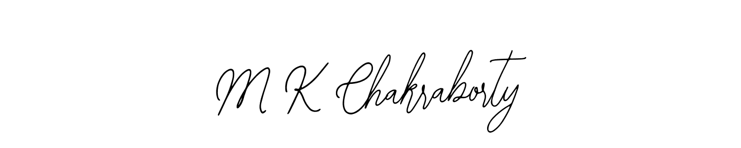 Make a beautiful signature design for name M K Chakraborty. With this signature (Bearetta-2O07w) style, you can create a handwritten signature for free. M K Chakraborty signature style 12 images and pictures png
