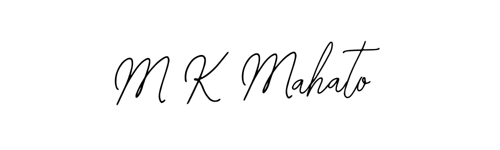 Make a beautiful signature design for name M K Mahato. With this signature (Bearetta-2O07w) style, you can create a handwritten signature for free. M K Mahato signature style 12 images and pictures png