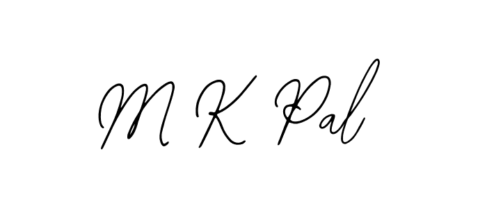 The best way (Bearetta-2O07w) to make a short signature is to pick only two or three words in your name. The name M K Pal include a total of six letters. For converting this name. M K Pal signature style 12 images and pictures png