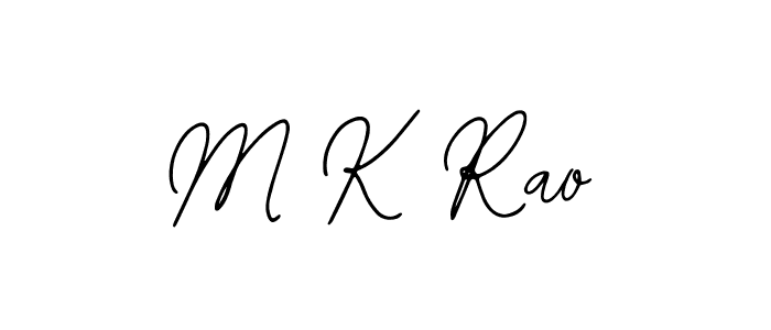 Bearetta-2O07w is a professional signature style that is perfect for those who want to add a touch of class to their signature. It is also a great choice for those who want to make their signature more unique. Get M K Rao name to fancy signature for free. M K Rao signature style 12 images and pictures png