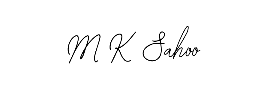 How to make M K Sahoo signature? Bearetta-2O07w is a professional autograph style. Create handwritten signature for M K Sahoo name. M K Sahoo signature style 12 images and pictures png