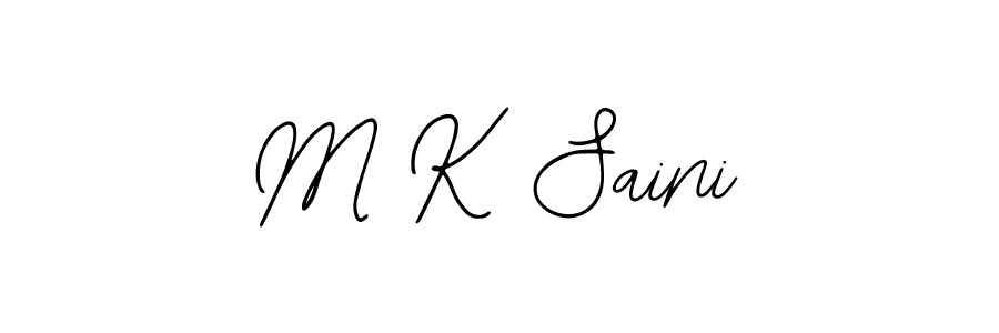 Make a beautiful signature design for name M K Saini. Use this online signature maker to create a handwritten signature for free. M K Saini signature style 12 images and pictures png