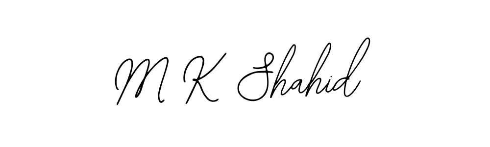 It looks lik you need a new signature style for name M K Shahid. Design unique handwritten (Bearetta-2O07w) signature with our free signature maker in just a few clicks. M K Shahid signature style 12 images and pictures png