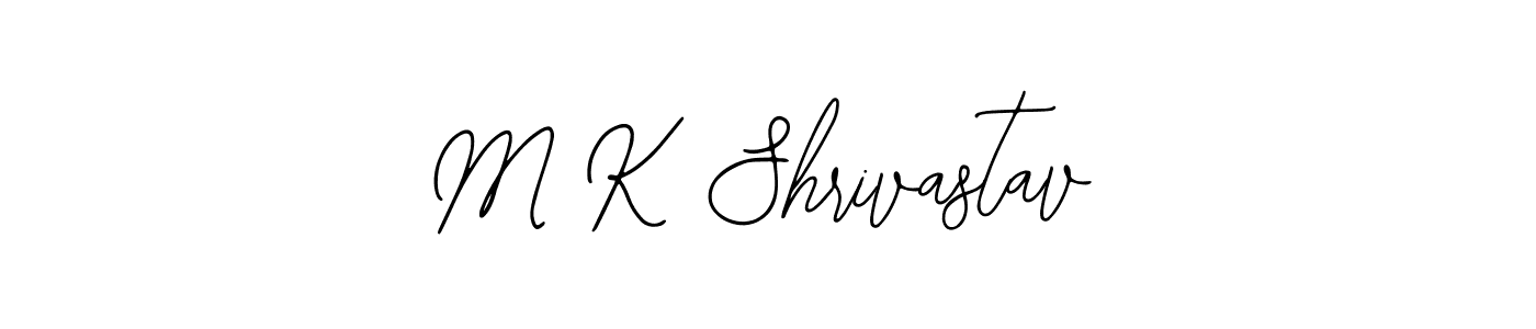 The best way (Bearetta-2O07w) to make a short signature is to pick only two or three words in your name. The name M K Shrivastav include a total of six letters. For converting this name. M K Shrivastav signature style 12 images and pictures png