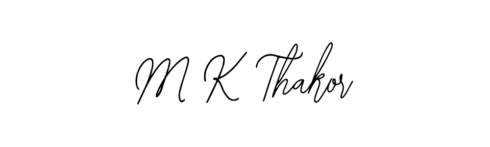 M K Thakor stylish signature style. Best Handwritten Sign (Bearetta-2O07w) for my name. Handwritten Signature Collection Ideas for my name M K Thakor. M K Thakor signature style 12 images and pictures png