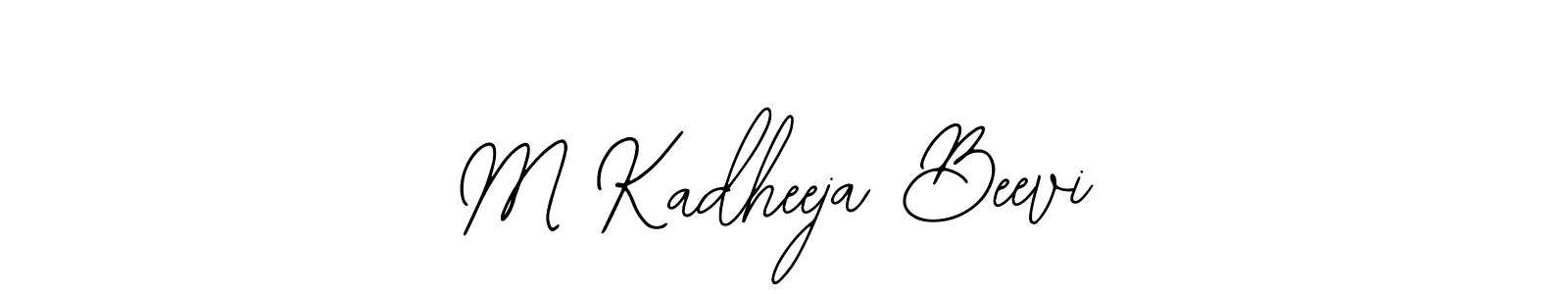 Here are the top 10 professional signature styles for the name M Kadheeja Beevi. These are the best autograph styles you can use for your name. M Kadheeja Beevi signature style 12 images and pictures png