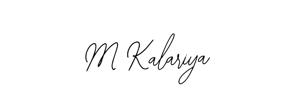 M Kalariya stylish signature style. Best Handwritten Sign (Bearetta-2O07w) for my name. Handwritten Signature Collection Ideas for my name M Kalariya. M Kalariya signature style 12 images and pictures png