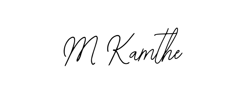 if you are searching for the best signature style for your name M Kamthe. so please give up your signature search. here we have designed multiple signature styles  using Bearetta-2O07w. M Kamthe signature style 12 images and pictures png