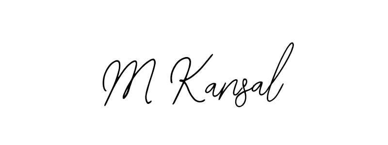 Create a beautiful signature design for name M Kansal. With this signature (Bearetta-2O07w) fonts, you can make a handwritten signature for free. M Kansal signature style 12 images and pictures png