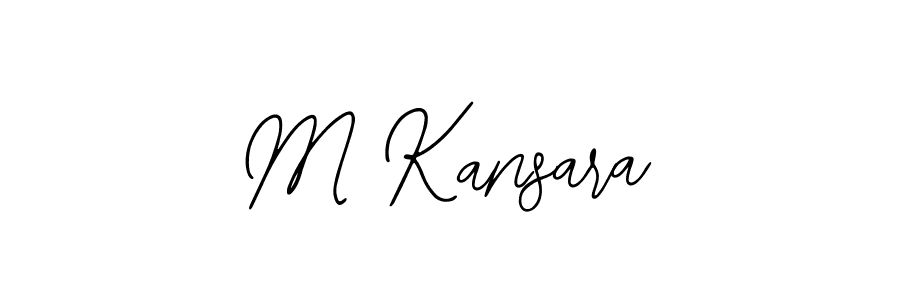Also we have M Kansara name is the best signature style. Create professional handwritten signature collection using Bearetta-2O07w autograph style. M Kansara signature style 12 images and pictures png