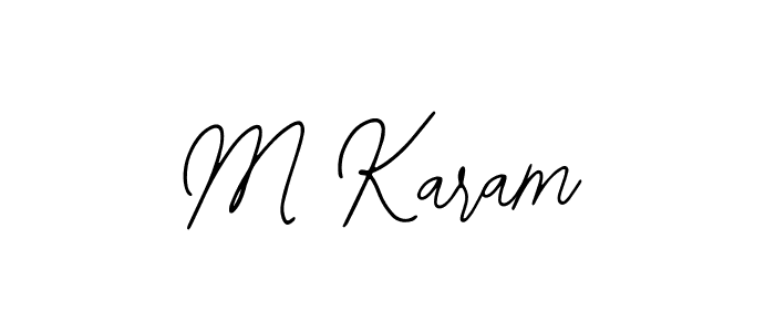 Bearetta-2O07w is a professional signature style that is perfect for those who want to add a touch of class to their signature. It is also a great choice for those who want to make their signature more unique. Get M Karam name to fancy signature for free. M Karam signature style 12 images and pictures png