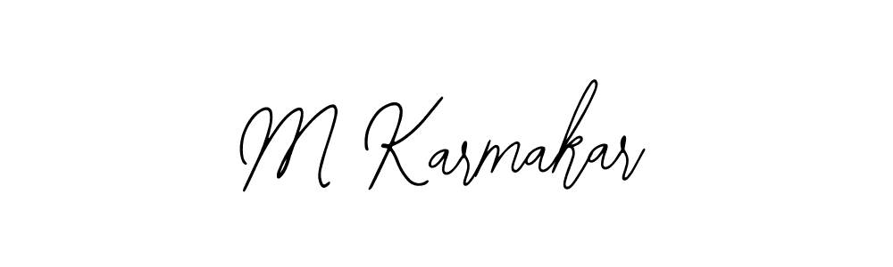 Also we have M Karmakar name is the best signature style. Create professional handwritten signature collection using Bearetta-2O07w autograph style. M Karmakar signature style 12 images and pictures png