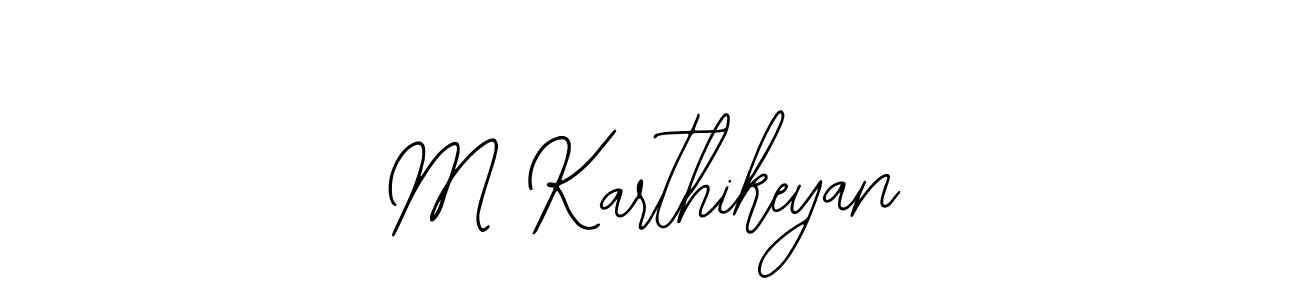 You should practise on your own different ways (Bearetta-2O07w) to write your name (M Karthikeyan) in signature. don't let someone else do it for you. M Karthikeyan signature style 12 images and pictures png