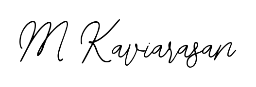 The Bearetta-2O07w font transforms the name M Kaviarasan into an executive sign with sharp precision and distinguished character. M Kaviarasan signature style 12 images and pictures png