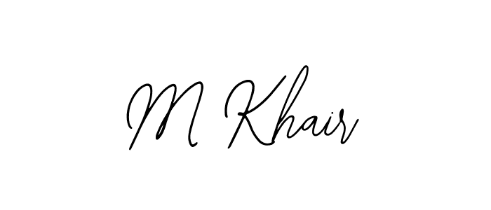 Also You can easily find your signature by using the search form. We will create M Khair name handwritten signature images for you free of cost using Bearetta-2O07w sign style. M Khair signature style 12 images and pictures png