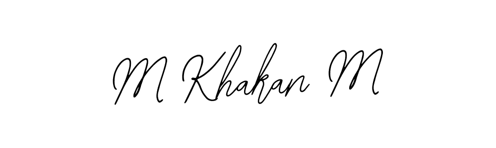 Make a beautiful signature design for name M Khakan M. With this signature (Bearetta-2O07w) style, you can create a handwritten signature for free. M Khakan M signature style 12 images and pictures png