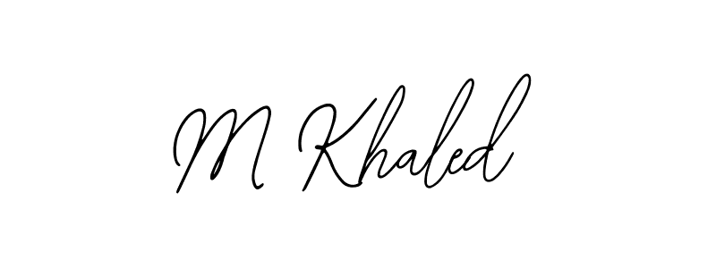 Bearetta-2O07w is a professional signature style that is perfect for those who want to add a touch of class to their signature. It is also a great choice for those who want to make their signature more unique. Get M Khaled name to fancy signature for free. M Khaled signature style 12 images and pictures png