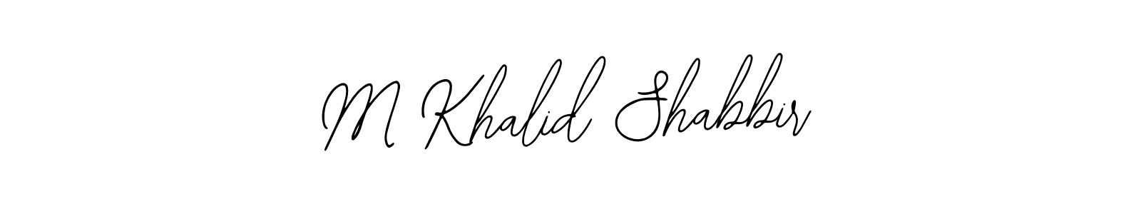 Also You can easily find your signature by using the search form. We will create M Khalid Shabbir name handwritten signature images for you free of cost using Bearetta-2O07w sign style. M Khalid Shabbir signature style 12 images and pictures png