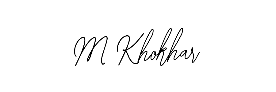 How to make M Khokhar signature? Bearetta-2O07w is a professional autograph style. Create handwritten signature for M Khokhar name. M Khokhar signature style 12 images and pictures png